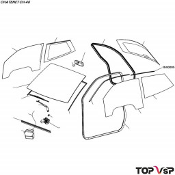 Joint adhésif de custode Chatenet ch 46 - 1046005