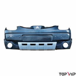 Pare-chocs avant occasion avec parement argent Aixam 2005 à 2008