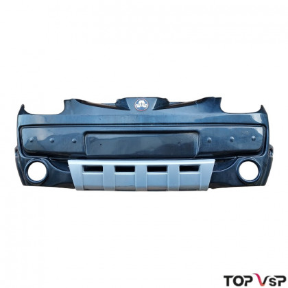 Pare-chocs avant occasion avec parement argent Aixam 2005 à 2008