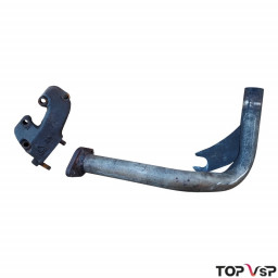 Magasin voiturette sans permis Microcar MC Lombardini collecteur d'échappement