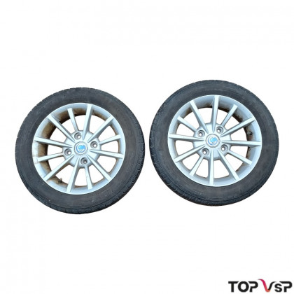 2 roues complètes occasion 155/65 R14 75T Riken Casalini