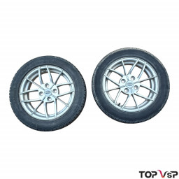 2 roues complètes occasion 155/65 R14 75T Michelin Microcar