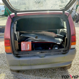 Voiturette sans permis pas chère Aixam 400 SL rouge pour pièces