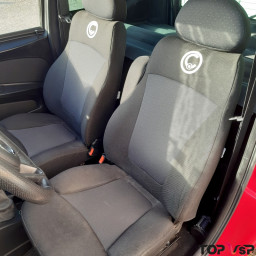 Voiturette sans permis d'occasion Casalini M12 rouge avec pare buffle