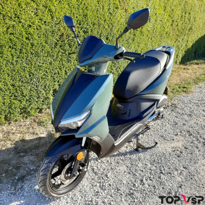 Scooter TNT Dixon vert kaki mat 12 pouces 50 cc