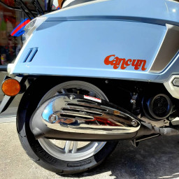 Cancun scooter 50 cc blanc et bleu clair