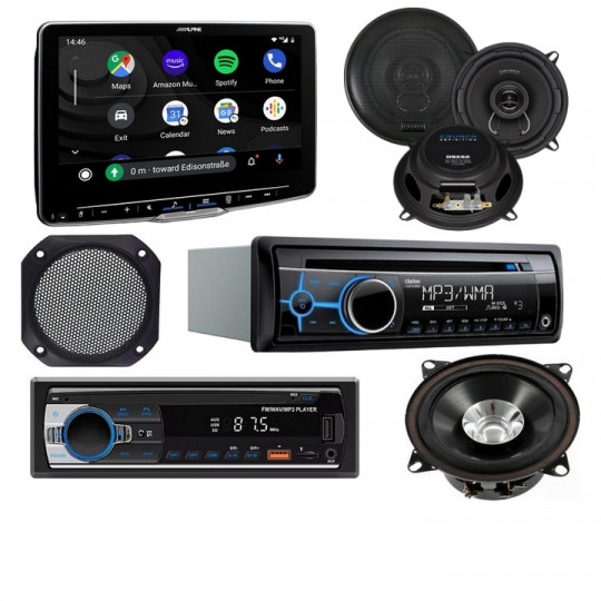 Autoradio - tablette - haut parleur