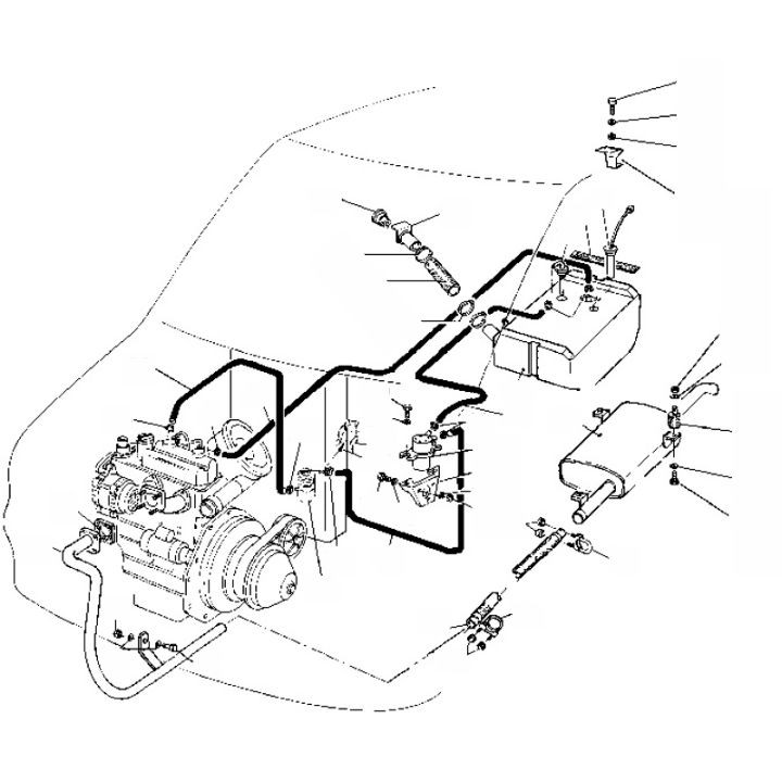 Circuit d'alimentation et d'échappement