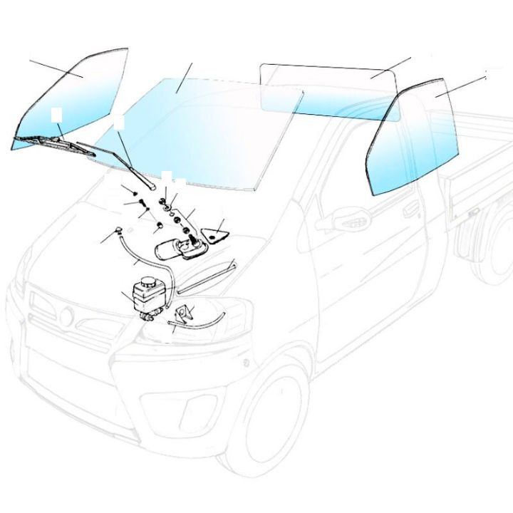 Pare-brise, vitres, custodes et vitrage