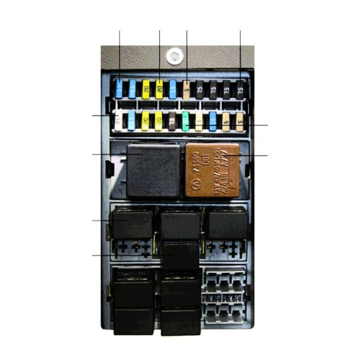 Platine relais et fusibles V1