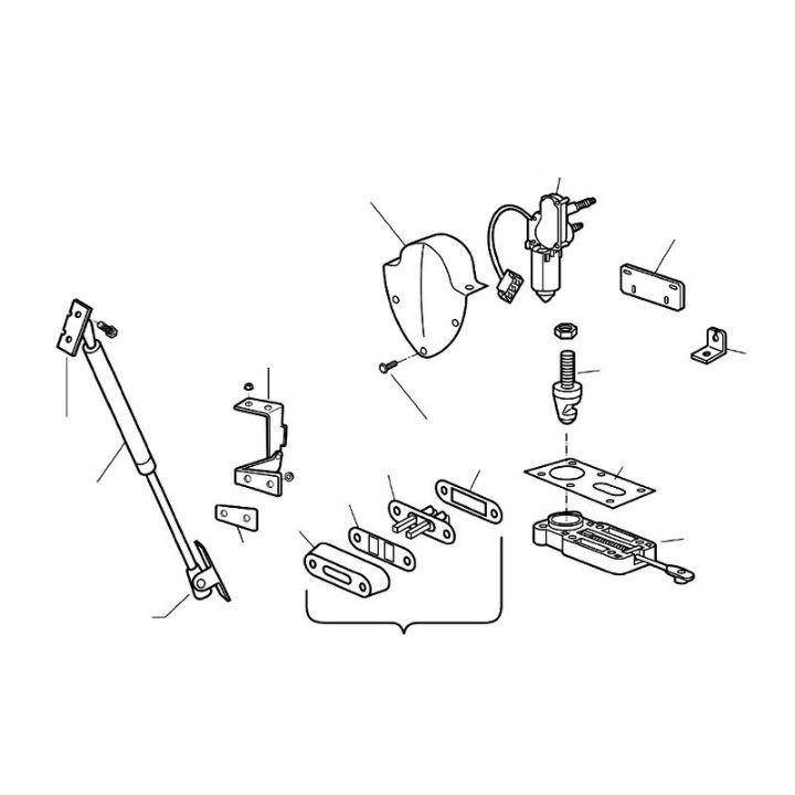 Fixation Hayon / Moteur Essuie-Glaces
