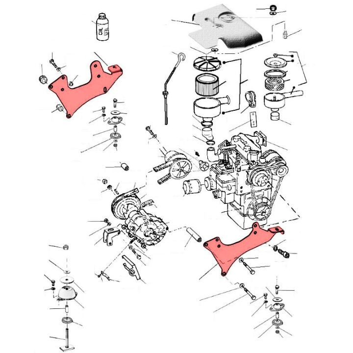 Moteur et compartiment moteur