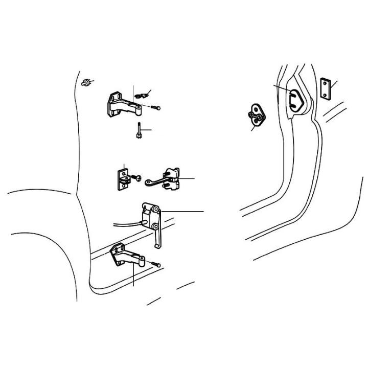 Fixation porte / Charnière