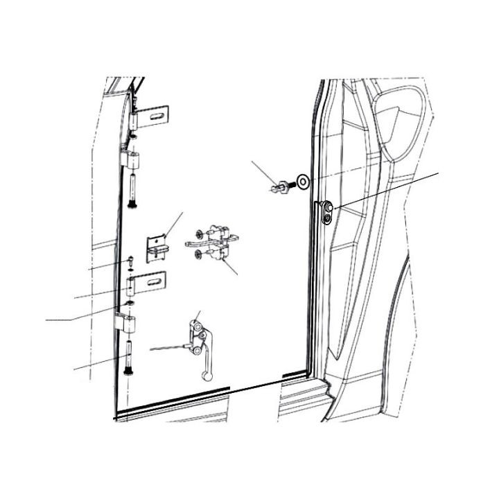 Fixation portes