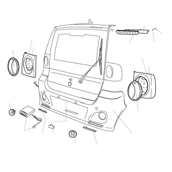 Pare-chocs arrière V1