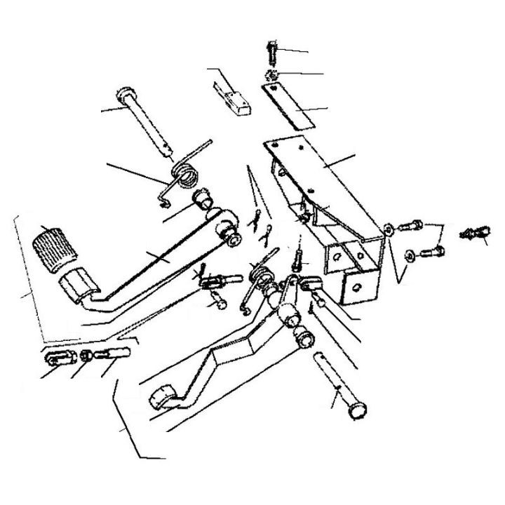 Pédale d'accélérateur et frein